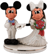 Mickey and Minnie Wedding Figurines Cake Topper