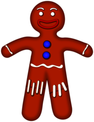 Smiling Gingerbread Man