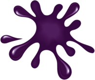 Irregular Purple Paint Splatter