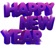 Happy New Year Purple
