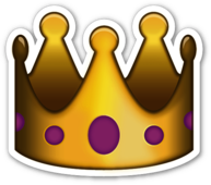 Emoji Crown Sticker
