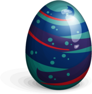 Easter Egg Blue Purple