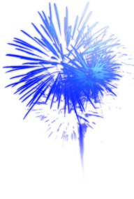Bright Blue Fireworks