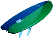 Blue Green Surfboard LOST