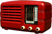 Vintage Red Radio