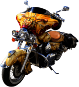 Motorcycle Drifter Front View