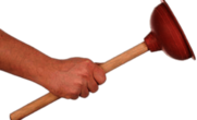 Toilet Plunger In Hand