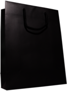Plain Black Shopping Bag