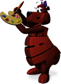 Word World Bear Painting