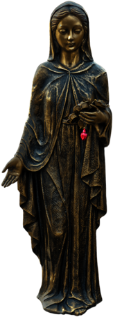 Virgin Mary Bronze Statue