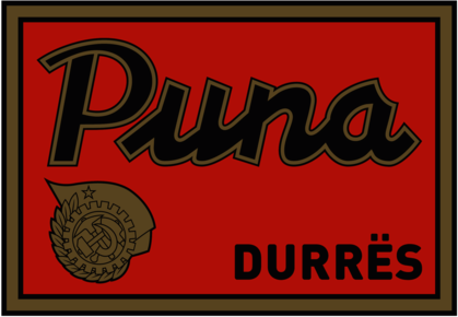 Puna Durrës (1950's logo)