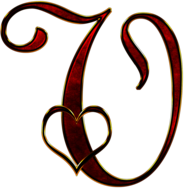 Valentine Capital Letter V