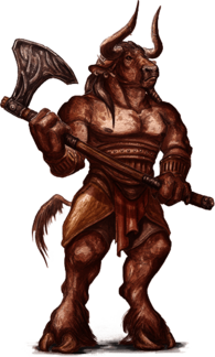 Minotaur Holding Axe