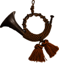 Post Horn With Fringes