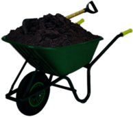 Wheelbarrow Filled With Dirt