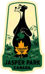 Jasper National Park Vintage Sticker