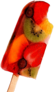 Homemade Fresh Fruit Popsicle