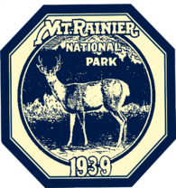Mount Rainier National Park Vintage