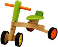 Coloured Wooden Tricycle