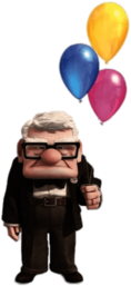 Carl Holding Balloons