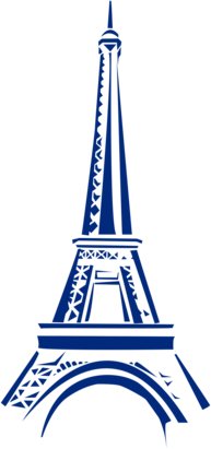 Eifel Tower Blue Clipart