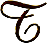 Capital Letter T Red