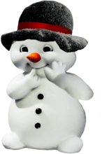 Snowman Black Hat