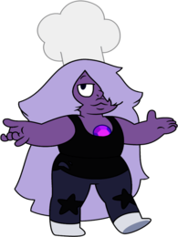 Amethyst Wearing Chef's Hat