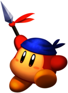 Kirby Bandana Waddle Dee Holding Spear