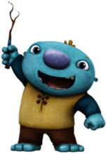 Wally Trollman Holding Up Stick