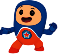 Go Jetters Kyon the Genius Orange Blue