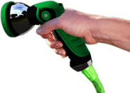 Man Using Garden Hose