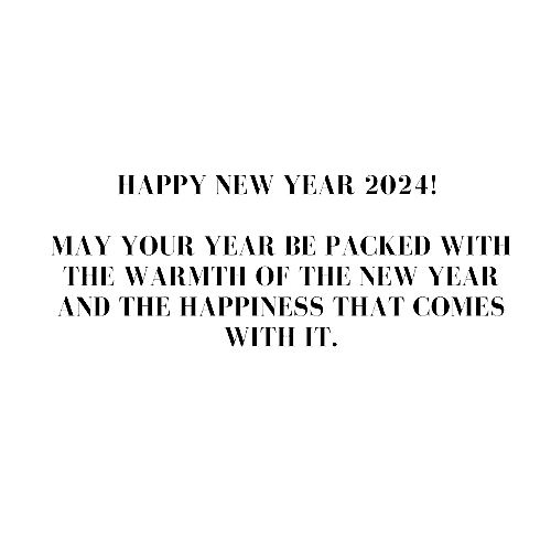New Year 2024 Warmth