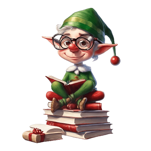 Bookworm Christmas Elf