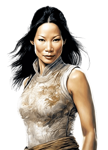 Lucy Liu in Costume