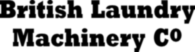 British Laundry Machinery