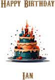 Happy Birthday Ian, Personal Custom Message
