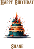 Happy Birthday Shane, Personal Custom Message