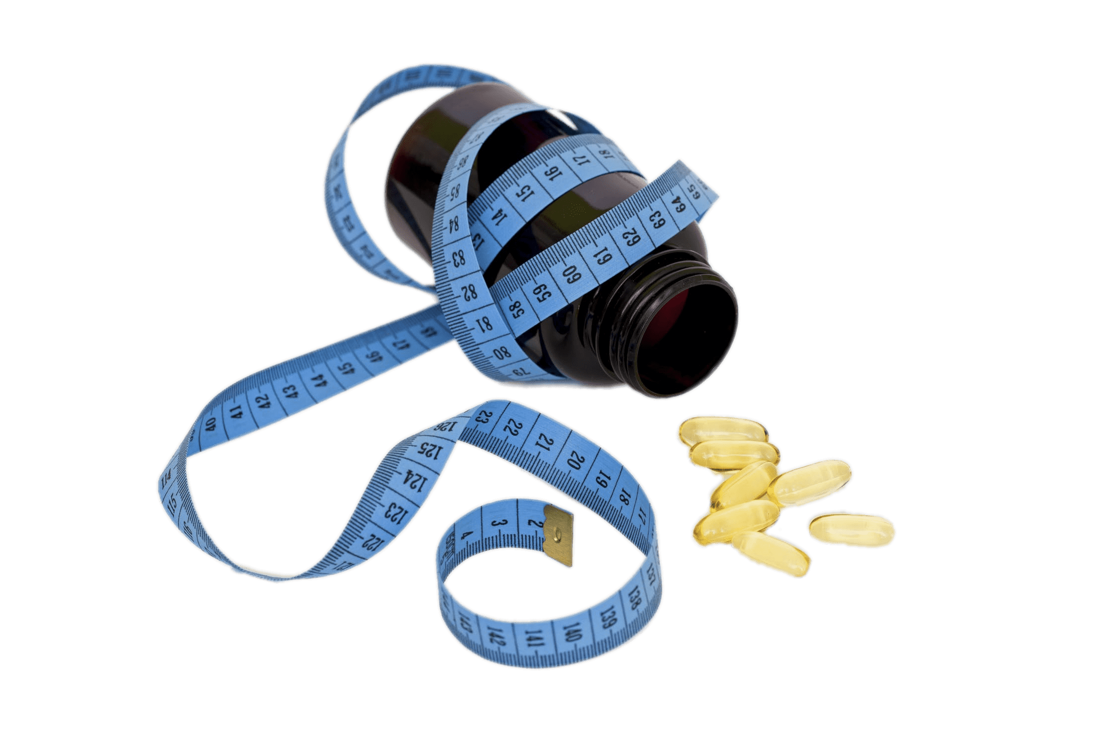 Diet Pills Bottle Measuring Tape