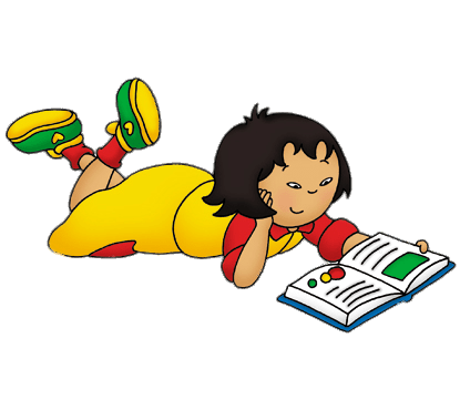 Caillou's Friend Sarah Reading