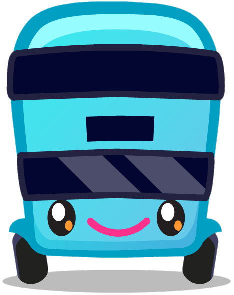 Busling the Bustling Bus Front View