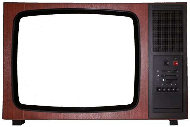 Old Brown Tv Set