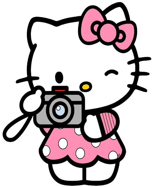 Hello Kitty Taking A Picture