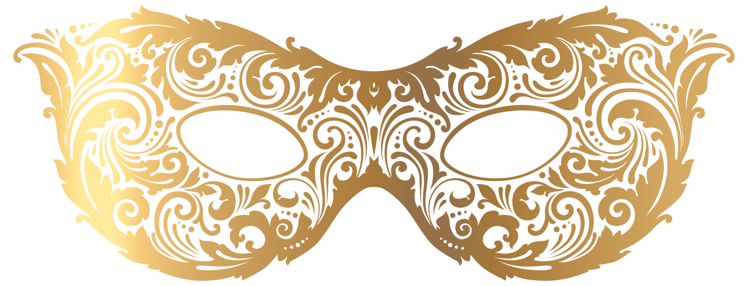 Gold Carnival Mask