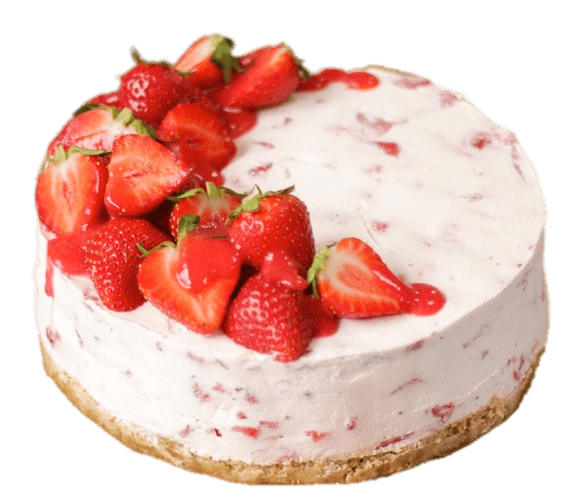 No Bake Strawberry Cheesecake