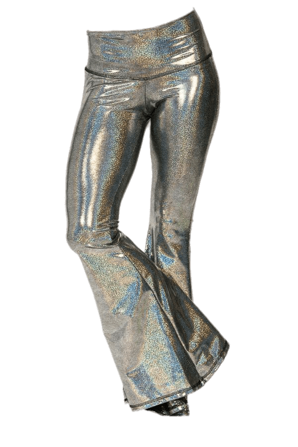Silver Disco Bell Bottoms