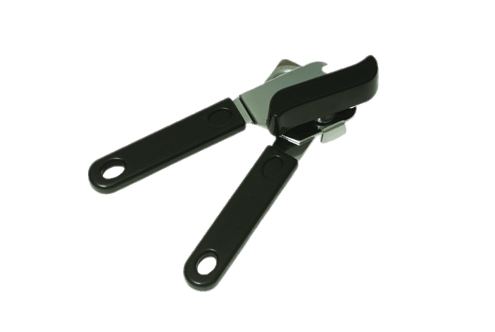 Can Opener With Black Handle