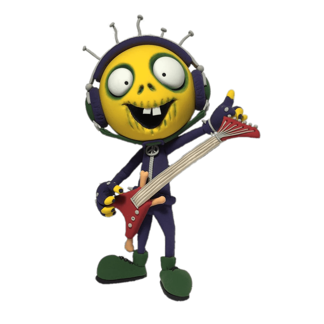 Zombill Playing His Guitar