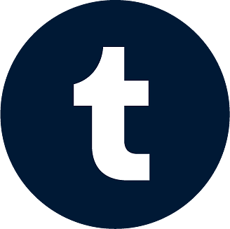 Tumblr Small t in Blue Circle