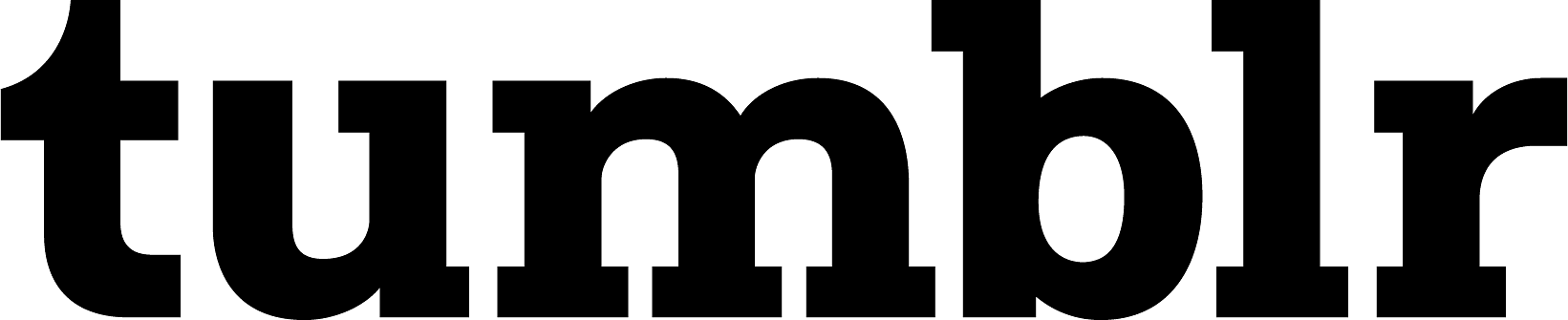 Tumblr Scripted Logo Black